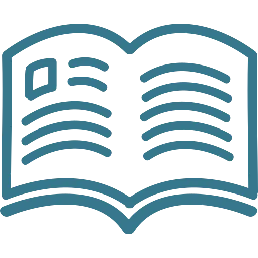 ícone livro aberto